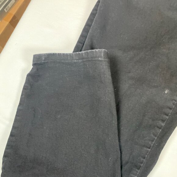 Lee Side Elastic Relaxed Fit 14 Medium Cotton Blend Black Jeans - Picture 4 of 10